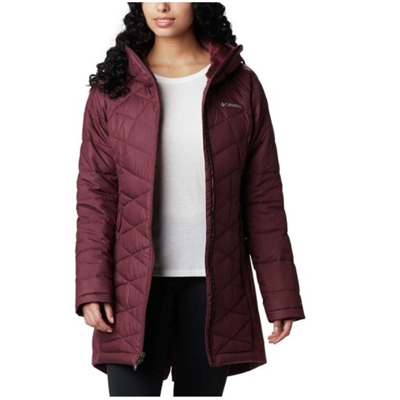 Columbia Jackets & Blazers - NWT! Columbia Women’s Heavenly Long Hybrid Jacket, Malbec X-Small!